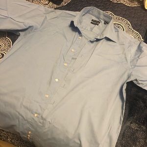 men’s Kenneth Cole blue long sleeve dress shirt